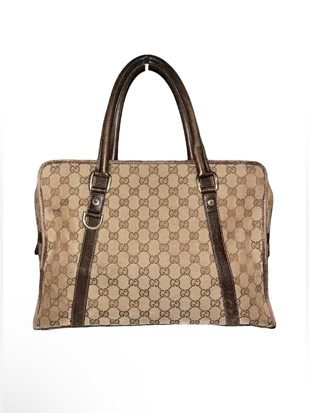 Gucci GG Canvas Boston Bag Briefcase 130940.001864